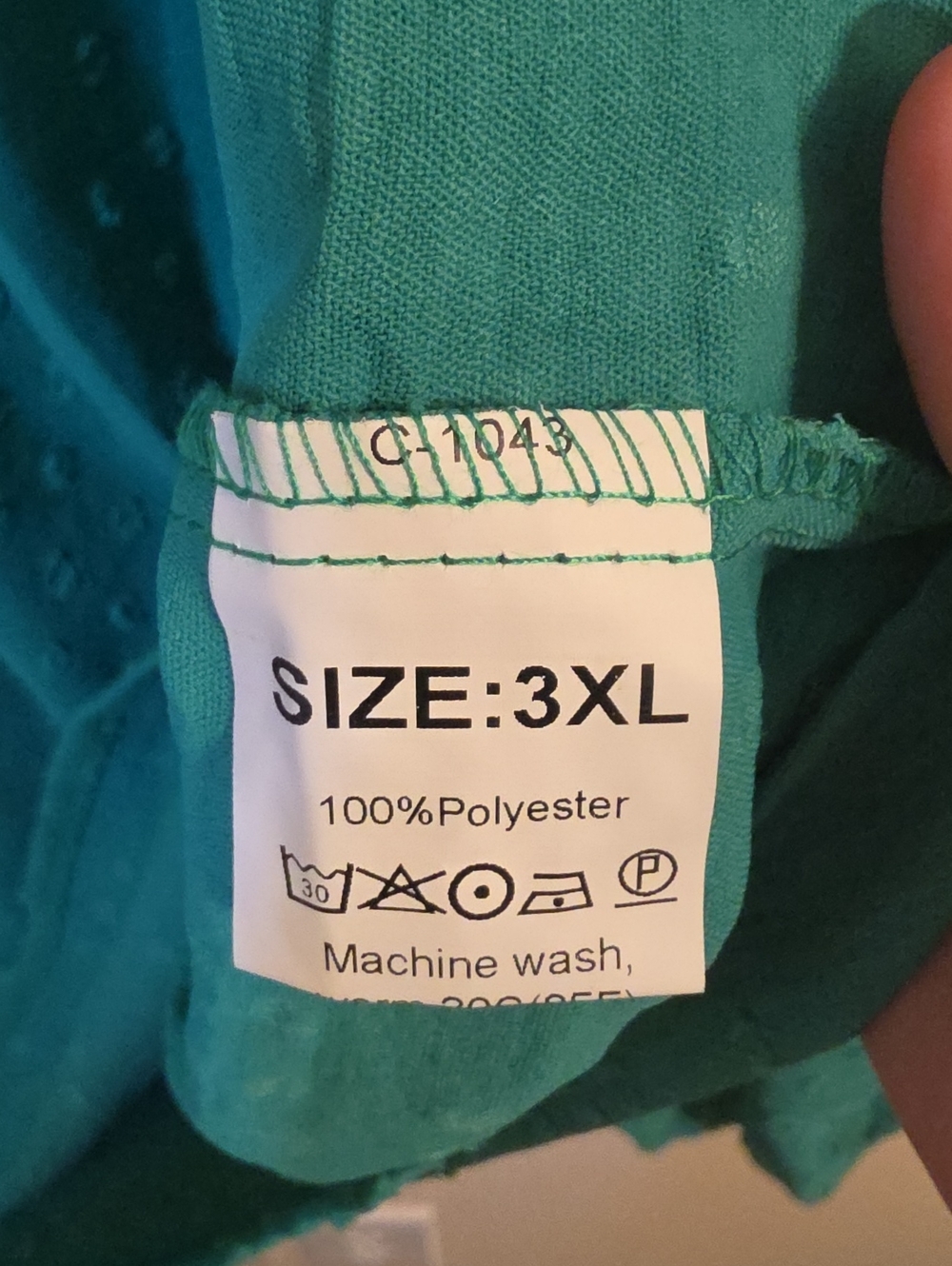 Falechay Green Swiss Dot Balloon Sleeve Tunic Blouse. NWT - Picture 3 of 5